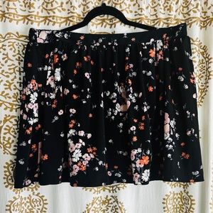 LC Lauren Conrad Floral Skirt Size XL